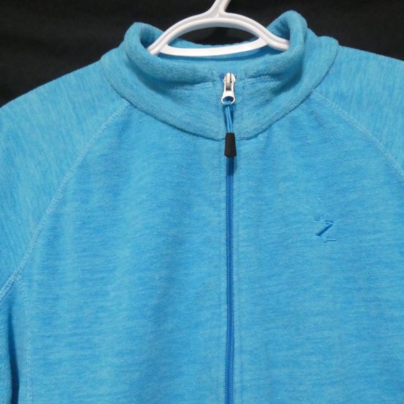 IZOD PERFORMANCE | large | Full-Zip Blue Fleece Lightweight Jacket - Picture 4 of 16